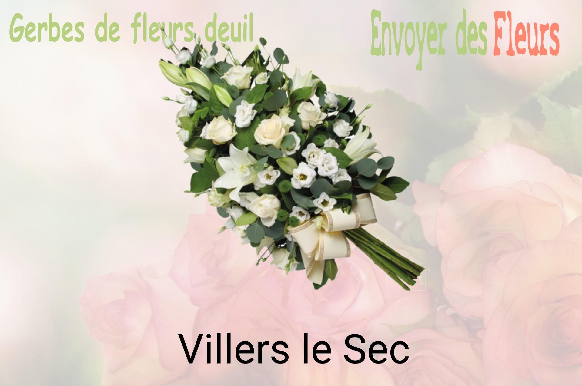 Gerbe de fleurs de deuil livrée à Villers-le-Sec